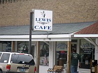 USA - St Clair MO - Lewis Cafe Sign (13 Apr 2009)